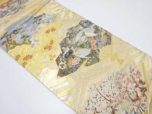 琳派末廣図織り出し袋帯